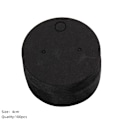 Miniatyrbilde 1 av 10: 100stk Displaykort Blank Displaystativ RUND SORT RUND SORT Round Black