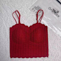 Miniatyrbillede 1 af 10: Crop Top Camisole RØD Red