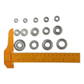 Miniatyrbillede 4 af 10: 10 stk Deep Groove Kuglelejer Skateboard Kuglelejer 604ZZ 604ZZ 4x12x4mm