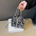 Pikkukuva 2 / 10: Chain Sequin Olkalaukku Iltajuhlalaukku MUSTA Black
