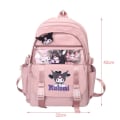 Miniatyrbild 2 av 10: San rio Kuromi Ryggsäck Girl Fashion Largecapacity Skolväskor Beige