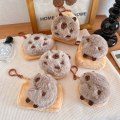Miniatyrbilde 7 av 10: Cartoon Capybara Purse Plysj Animal Doll nøkkelring 1 1 1