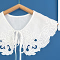 Miniatyrbilde 3 av 5: Kvinners blondekrage Liten sjalkrage Front Placket krage
