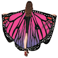 Miniatyrbild 1 av 10: Butterfly Cape Butterfly Wings Sjal 07 07 07