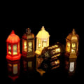 Miniatyrbillede 10 af 10: LED Lanterne Lys Lanterne Ornament GULD Gold