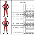 Miniatyrbild 3 av 3: Barns Deadpool Superhjälte Halloween Party Cosplay Kostym 150cm