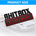 Miniatyrbillede 4 af 6: 2 Stk Shitbox Edition Emblemer 3D Brev Bil Emblem Badge Metal