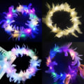 Miniatyrbild 7 av 8: Glödande LED-krans Light Up Pannband F F F
