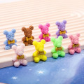 Miniatyrbillede 7 af 10: 8 Stk Farverig Rose Bjørn Flatback Stone Petal Butterfly Bjørn PINK pink