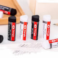 Miniatyrbild 10 av 10: 2st Gummi Triangulär Eraser Skiss Mjuk Eraser 2ST SVART 2pcs Black