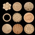Pikkukuva 9 / 10: Puusta veistetyt käsityöt Puiset hahmot askartelut 6,5X2CM5 5 6.5x2cm5