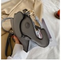 Pikkukuva 7 / 10: Naisten Funny Elephant Olkalaukut Sarjakuva mini Crossbody laukku Wine Red