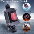Pikkukuva 4 / 8: Inline power Marine Rocker Switch 1 HEAD 12V/24V 1 1 Head 12V/24V