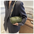 Miniatyrbilde 10 av 10: Retro Pute Shape Bag Skulderveske KHAKI Khaki