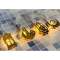 Miniatyrbillede 5 af 10: 1,65m 10LED Eid Mubarak LED Lysstreng Ramadan Dekoration