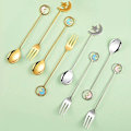 Miniatyrbild 9 av 10: Star Moon Sked Gaffel Dessert Tårtsked FORK-2 FORK-2 fork-2