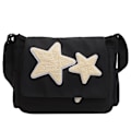 Miniatyrbillede 1 af 10: Star Pattern Messenger Bag Casual Skuldertaske SORT Black