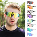 Pikkukuva 6 / 6: Polarisoidut aurinkolasit MTB Bike Protection Eyewear UV400 pyöräilylasit White-Mirrored Green	