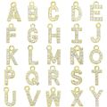 Miniatyrbild 1 av 5: A-Z brevberlocker Cubic Zirconia brevberlocker