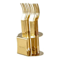 Pikkukuva 1 / 9: 6 kpl Fruit Fork Kahvi- set KULTA Gold