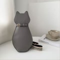 Miniatyrbillede 4 af 10: Lynlås Hundeformet Crossbody-taske PU-læder tegneseriehåndtaske brown Puppy-Puppy