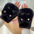 Pikkukuva 7 / 10: Pyöräilyn ajohanskat Cat Fingerless Touch Screen Rukkaset GRAY grey