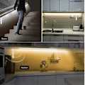 Miniatyrbilde 4 av 10: LED-lysstripe PIR bevegelsessensor KALD HVIT 3M Cool white 3m