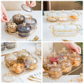 Miniatyrbild 7 av 10: Salladstallrik Torkad fruktfat VIT 2 RASTER 2 RASTER white 2 grid-2 grid