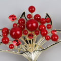 Miniatyrbillede 4 af 10: Rhinestone Flower Hair Clip Hair Bun Maker 4 4 4