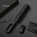 Miniatyrbillede 1 af 10: Ringspænde Paraply Fuldautomatisk Paraply SORT black