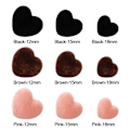 Miniatyrbilde 2 av 10: 10stk Triangle Nose Safety Parts SORT 18MM Black 18mm