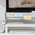 Miniatyrbillede 6 af 8: Desktop Storage Rack Message Board Note Board