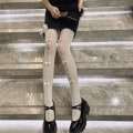 Pikkukuva 10 / 10: Bowknot mesh sukat verkkosukat MUSTA-PUNAINEN Black-Red