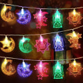 Miniatyrbillede 10 af 10: EID Mubarak LED Lysstreng Lysstreng STIL 2 STIL 2