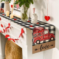 Miniatyrbillede 8 af 9: Valentinsdag Bordflag Bordløbere A A A