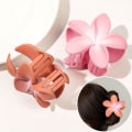 Miniatyrbillede 3 af 8: Frangipani Hårspænder Blomst Hårklemme PINK TRANSPARENT FARVE pink Transparent color-Transparent color