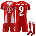 Miniatyrbillede 1 af 3: 2025-2026 Bayern München Hjemmebanetrøje til Børn Nr. 9 Kane M