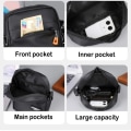 Miniatyrbilde 4 av 10: Messenger Sling Bags Crossbody-veske SVART black
