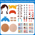 Miniatyrbild 1 av 10: Montessori Ansiktsuttryck Spel Emotional Change Toys 2 2 2
