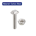 Miniatyrbillede 4 af 5: 20 STK T Slot Drop-in Bolt M5 Sekskant Flangemøtrik Sæt M5x10mm20pcs/Set