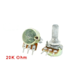 Miniatyrbilde 2 av 4: Potensiometer 20K Ohm 5 STK 5 STK 5pcs