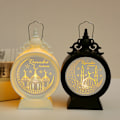 Miniatyrbillede 10 af 10: Ramadan Kareem Led Lantern Ramadan Candle Lantern SORT black