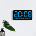 Miniatyrbilde 9 av 10: Elektronisk veggklokke Digitale LED-klokker HVIT white