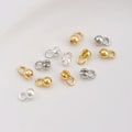 Miniatyrbild 9 av 10: 1/5 st Cord Crimp Beads Clam Shell Bead 5 STK GULD 5 STK GULD 5Pcs Gold