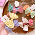 Miniatyrbilde 8 av 10: 2 stk/sett Bowknot hårtau Elastisk hårbånd A A A