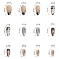 Miniatyrbillede 8 af 10: Mandel falske negle 3D lange falske negle XR-16 XR-16 XR-16