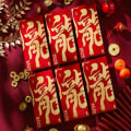 Pikkukuva 3 / 10: New Year Money Red Envelope 2024 Dragon Year universal punainen laukku 04