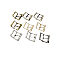 Miniatyrbild 1 av 5: Single Prong Leather Prong Leather Spänne Square Center Bar
