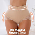 Miniatyrbillede 8 af 10: Mavekontrol Shapewear Undertøj SORT S S black S-S