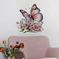Miniatyrbillede 8 af 10: Butterfly Toilet Stickers Blomster Butterfly Decals 6 6 6